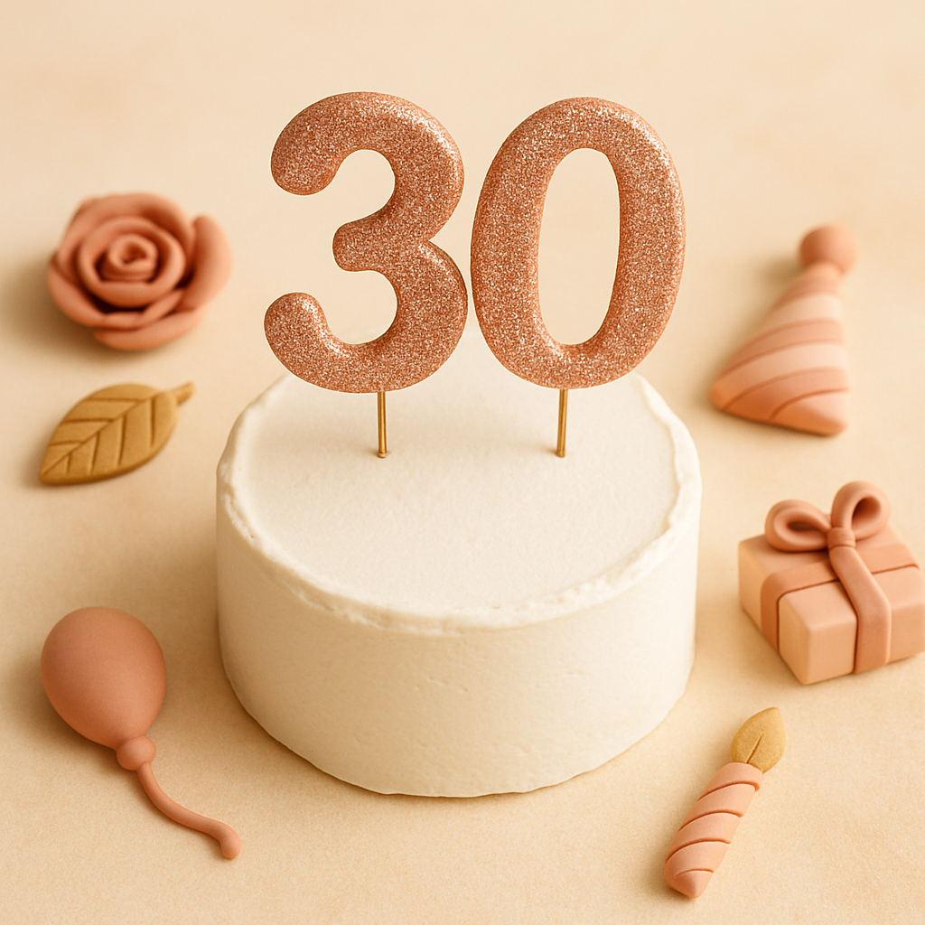 Milestone Birthday Cake Toppers: Turning 30, 40, 50 in Style