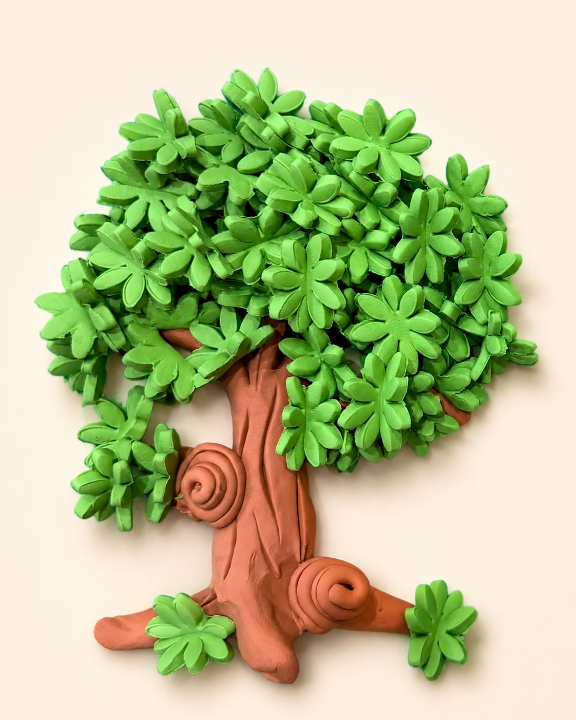 Handmade Forest Tree Cake Topper – Woodland Jungle Tree Figurine