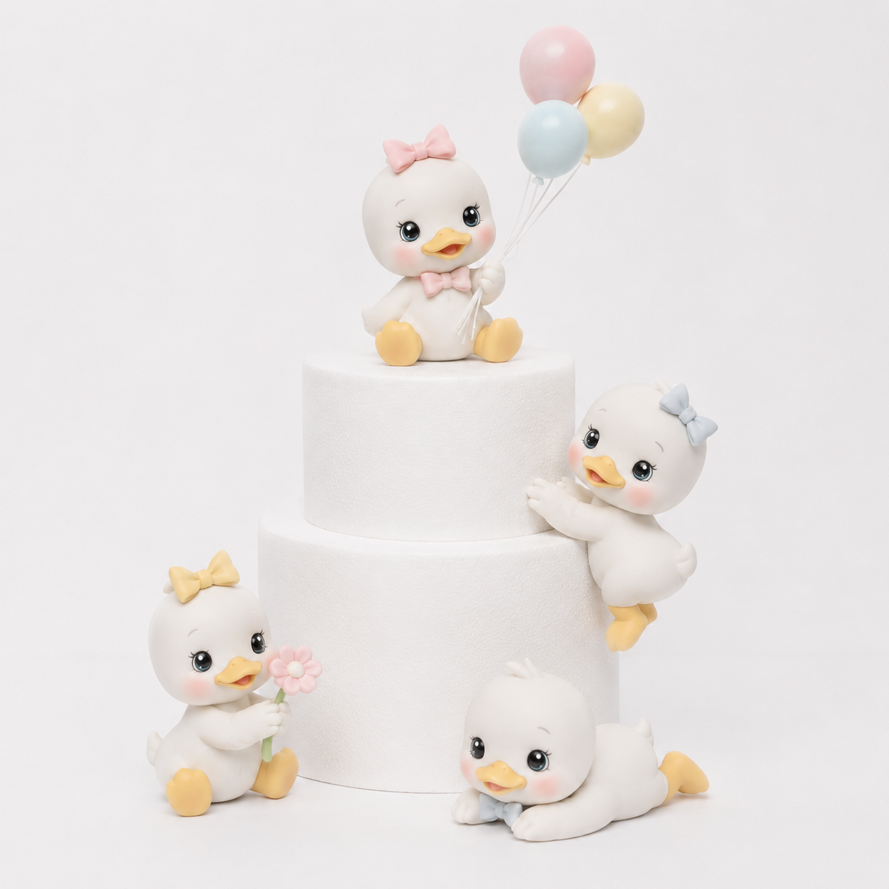 Sweetheart Duckling Family Topper