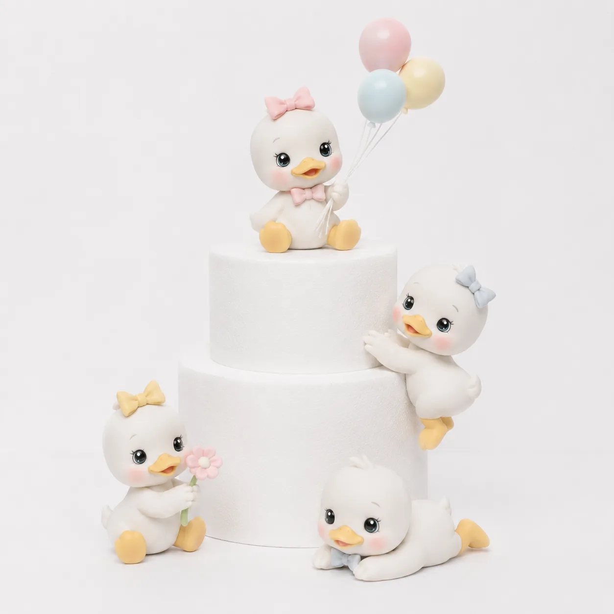 Sweetheart Duckling Family Topper