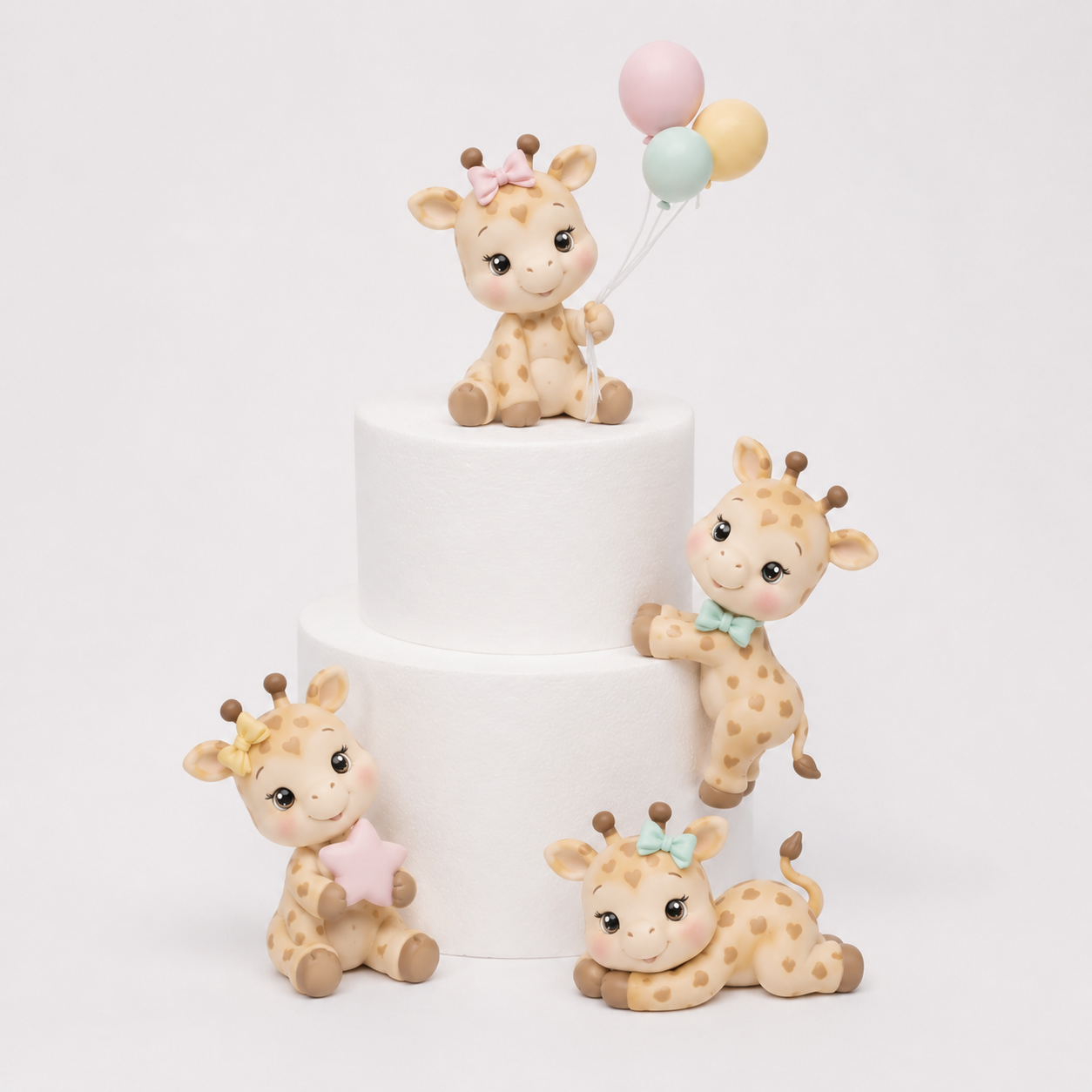 Sweetheart Spot Giraffe Family Topper