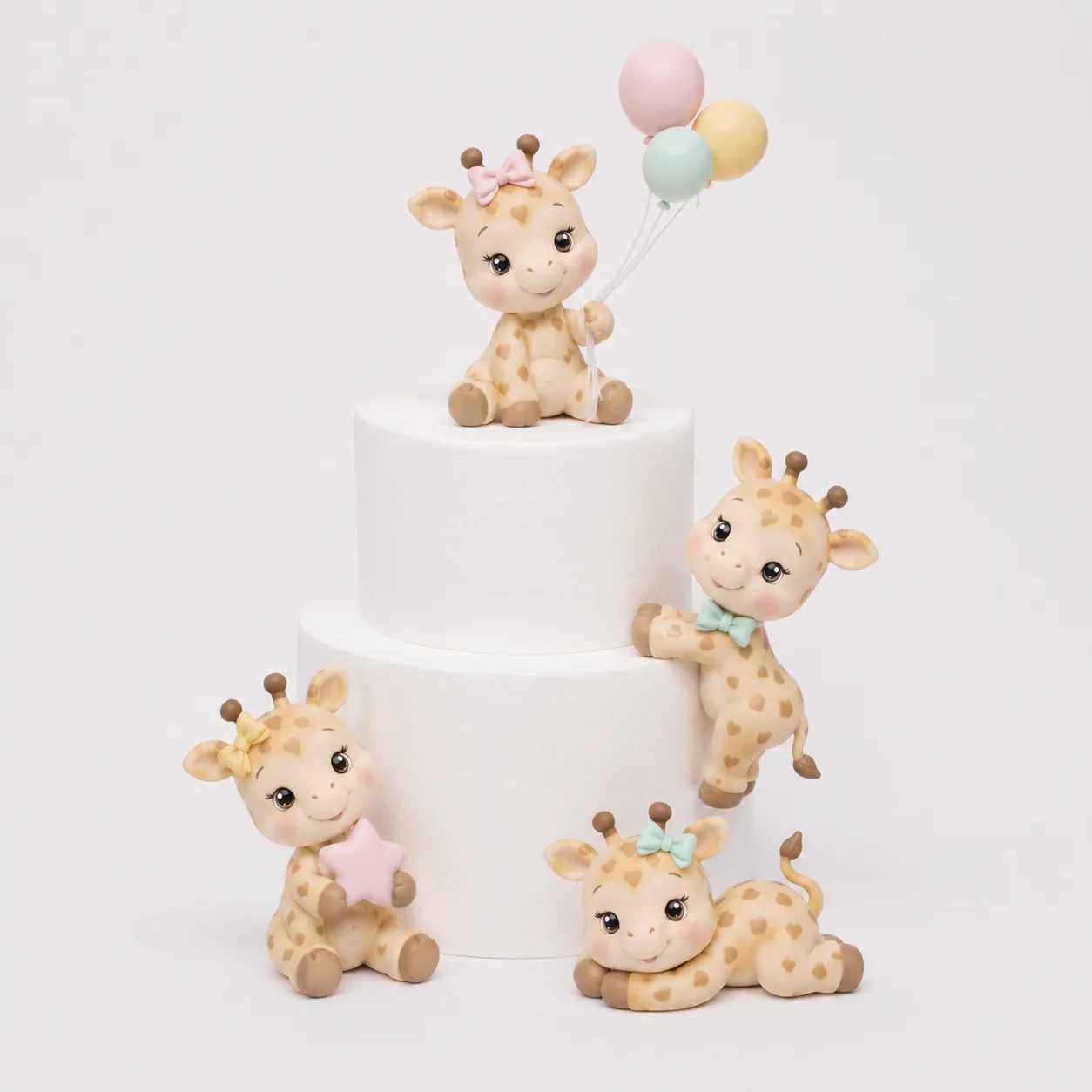Sweetheart Spot Giraffe Family Topper