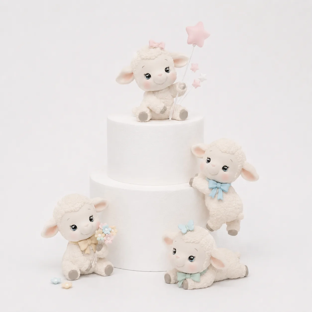 Starlight Lamb Family Topper