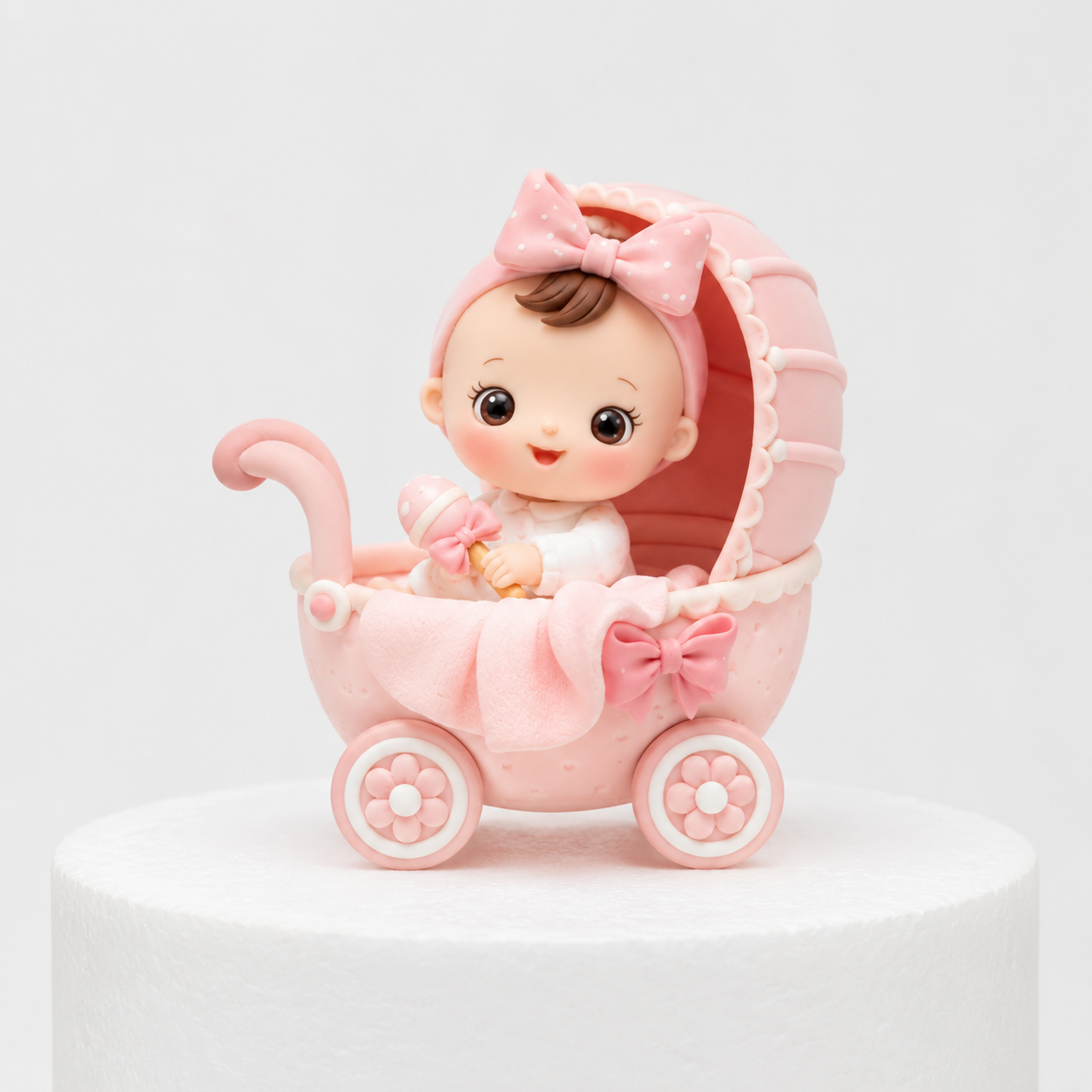 Baby Girl In Pram