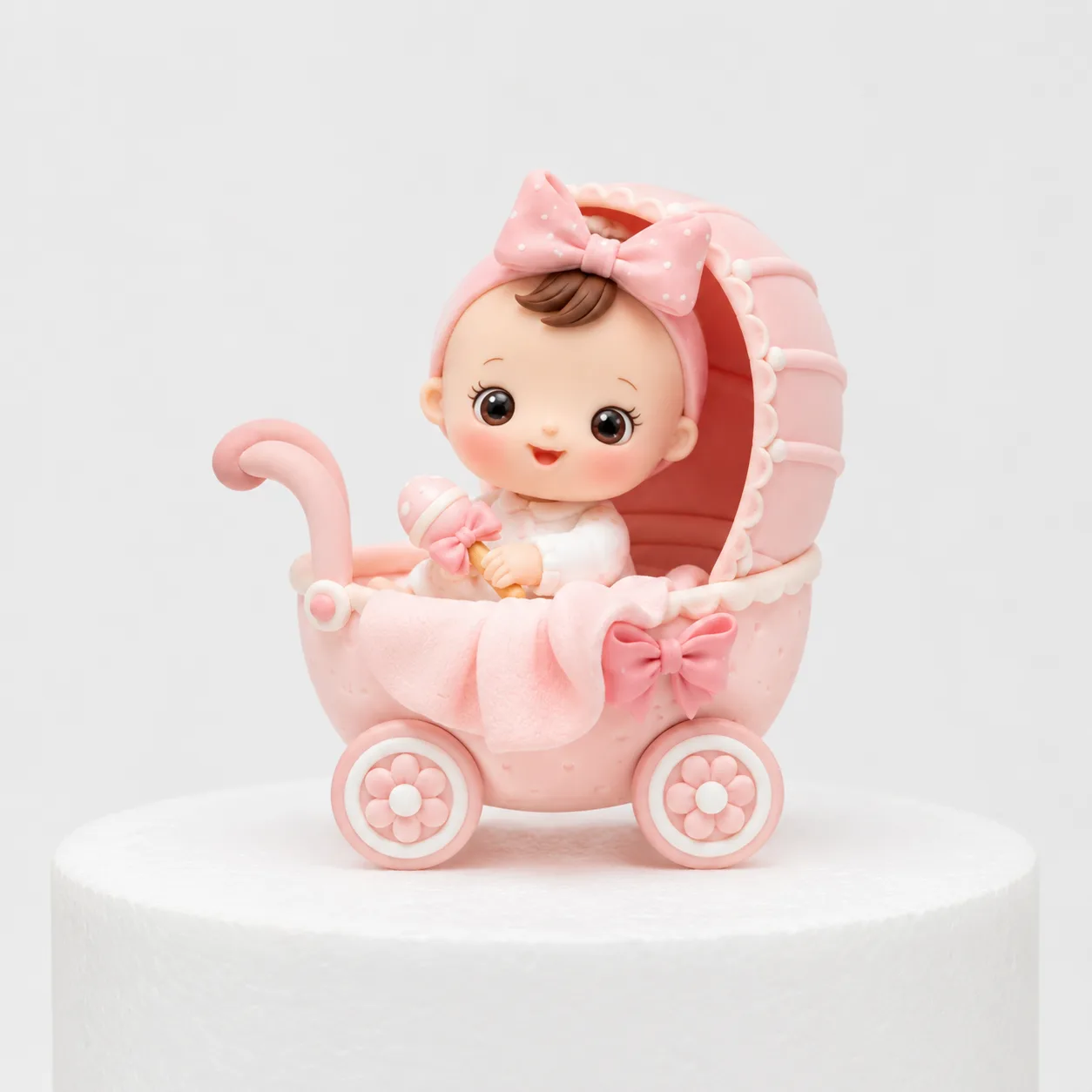 Baby Girl In Pram