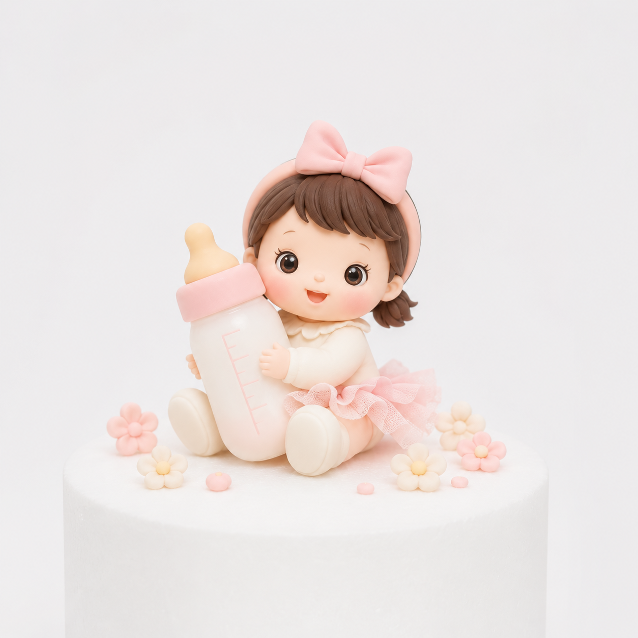 Baby Girl With Bottle