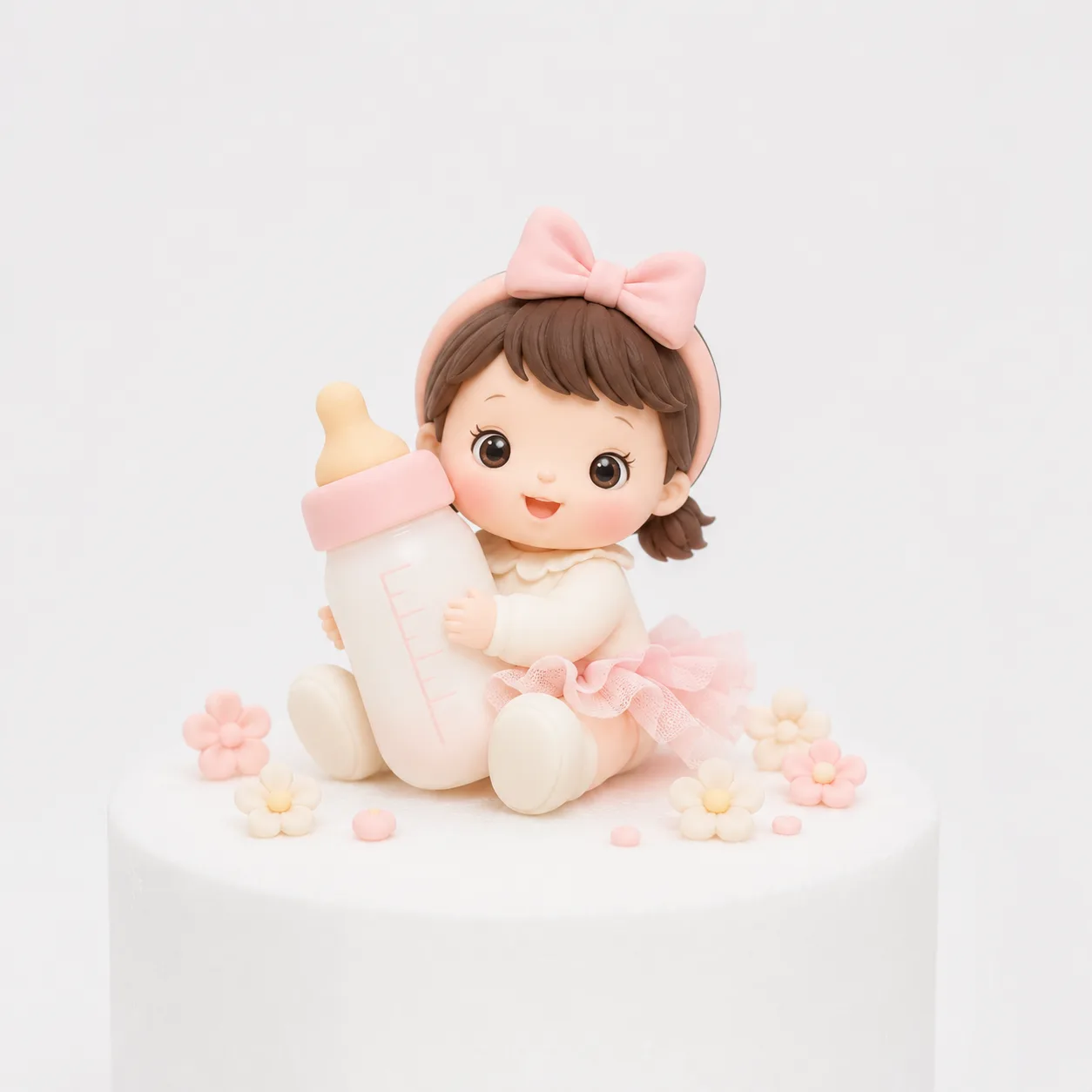 Baby Girl With Bottle