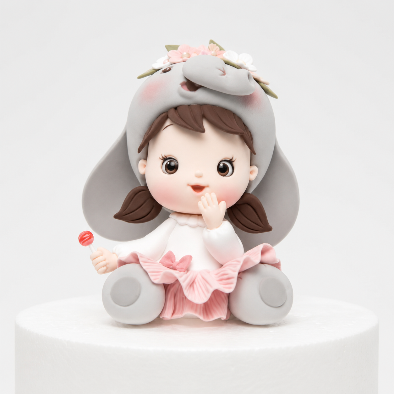 Elephant Girl Lollipop Topper