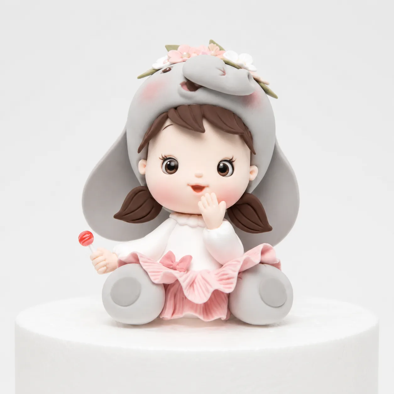Elephant Girl Lollipop Topper