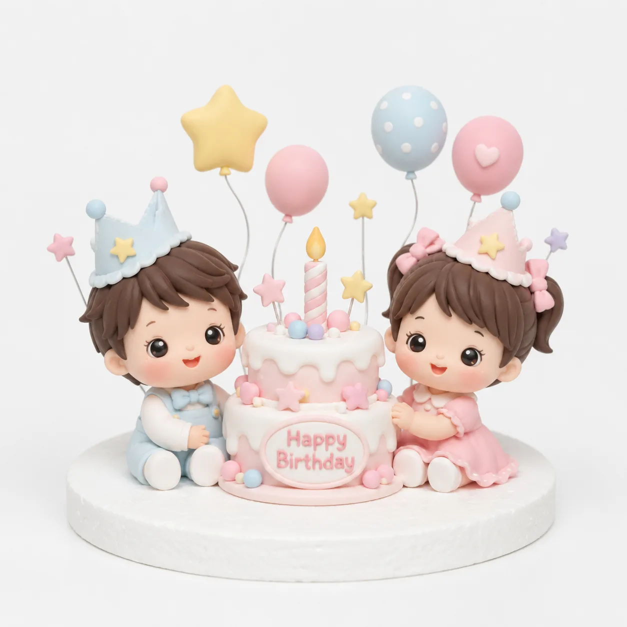 Birthday Twins Cake Topper