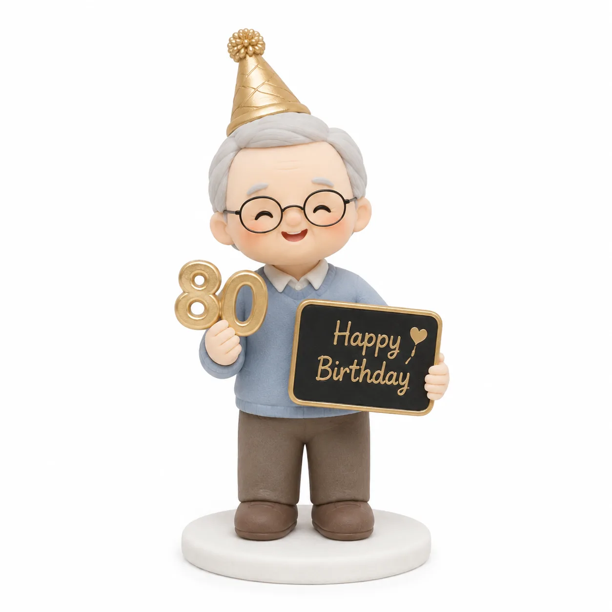 80th Birthday Grandpa Topper