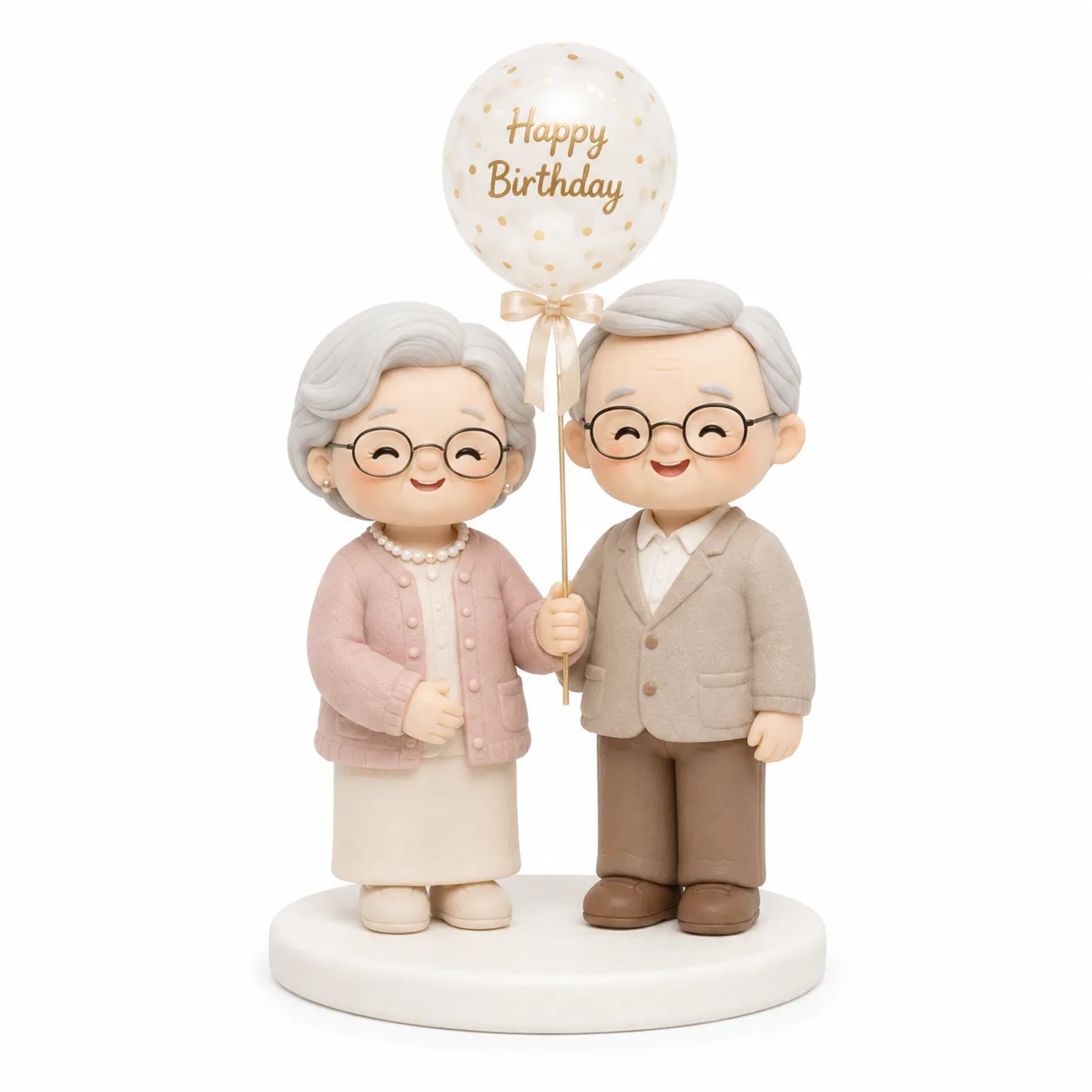 Golden Years Couple Balloon Topper