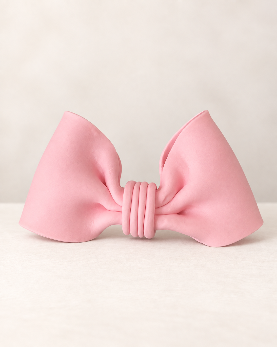 Bow Figurine Handmade Clay Cake Topper