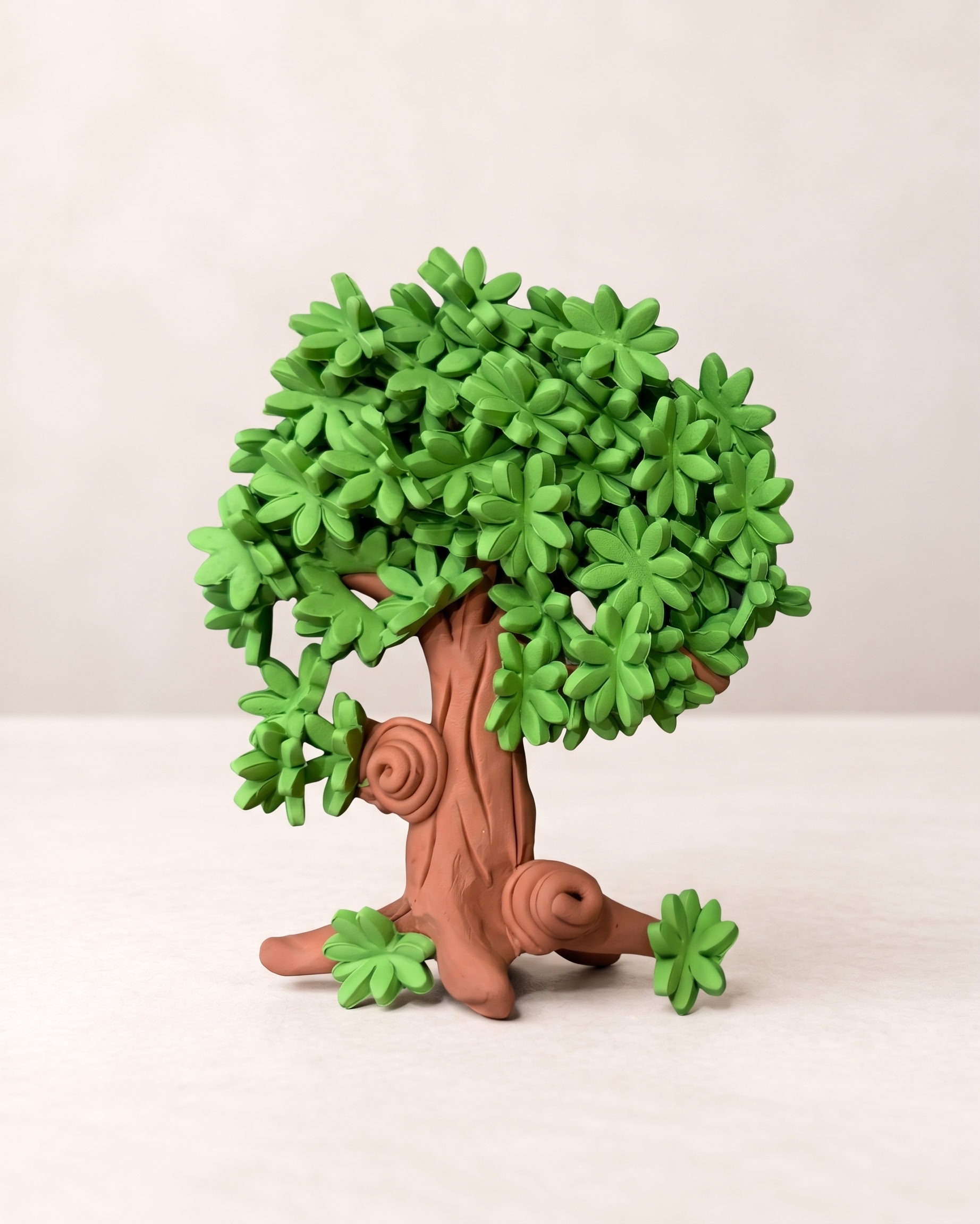 Forest Tree Figurine Handmade Cake Clay Cake Topper 