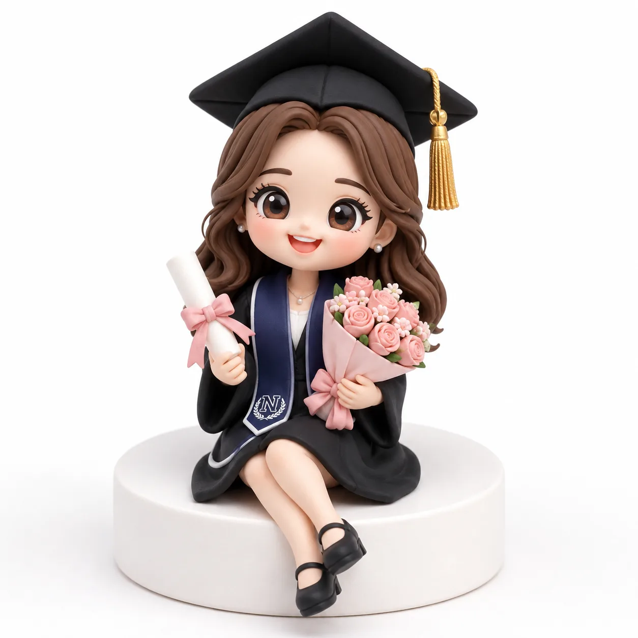 Rose Bouquet Graduate Girl Topper