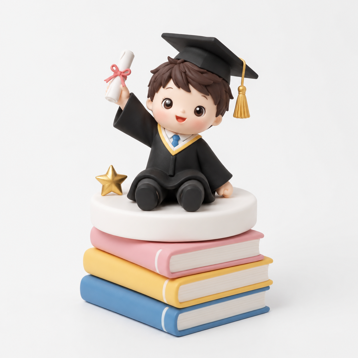 Star Book Stack Boy Topper