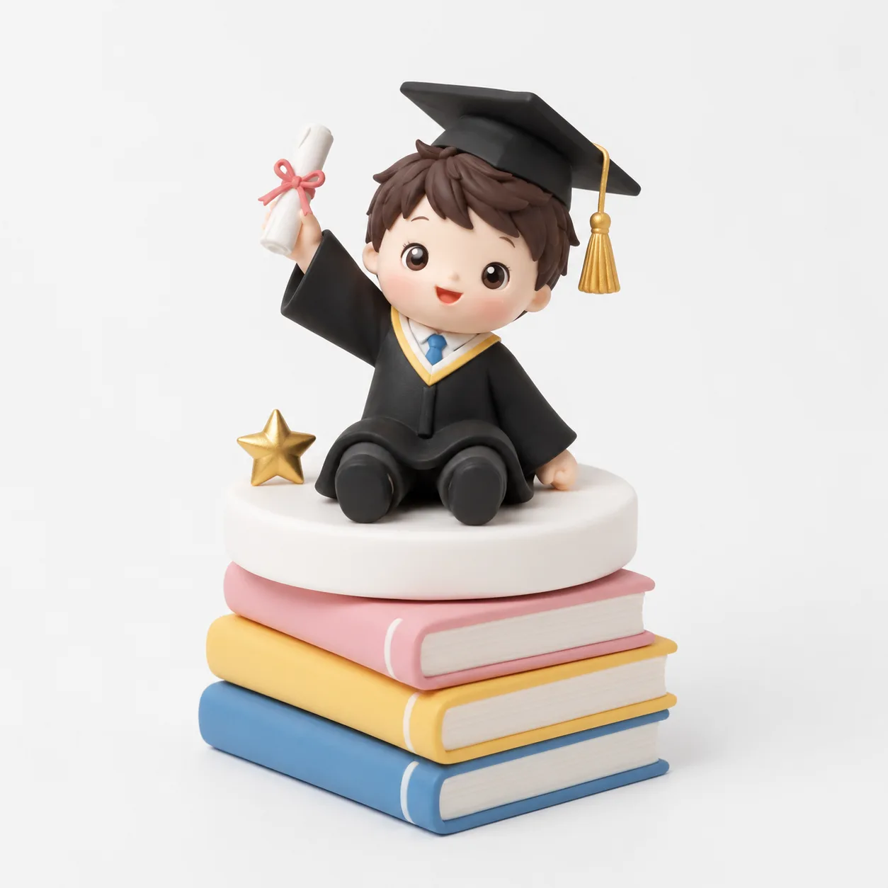 Star Book Stack Boy Topper