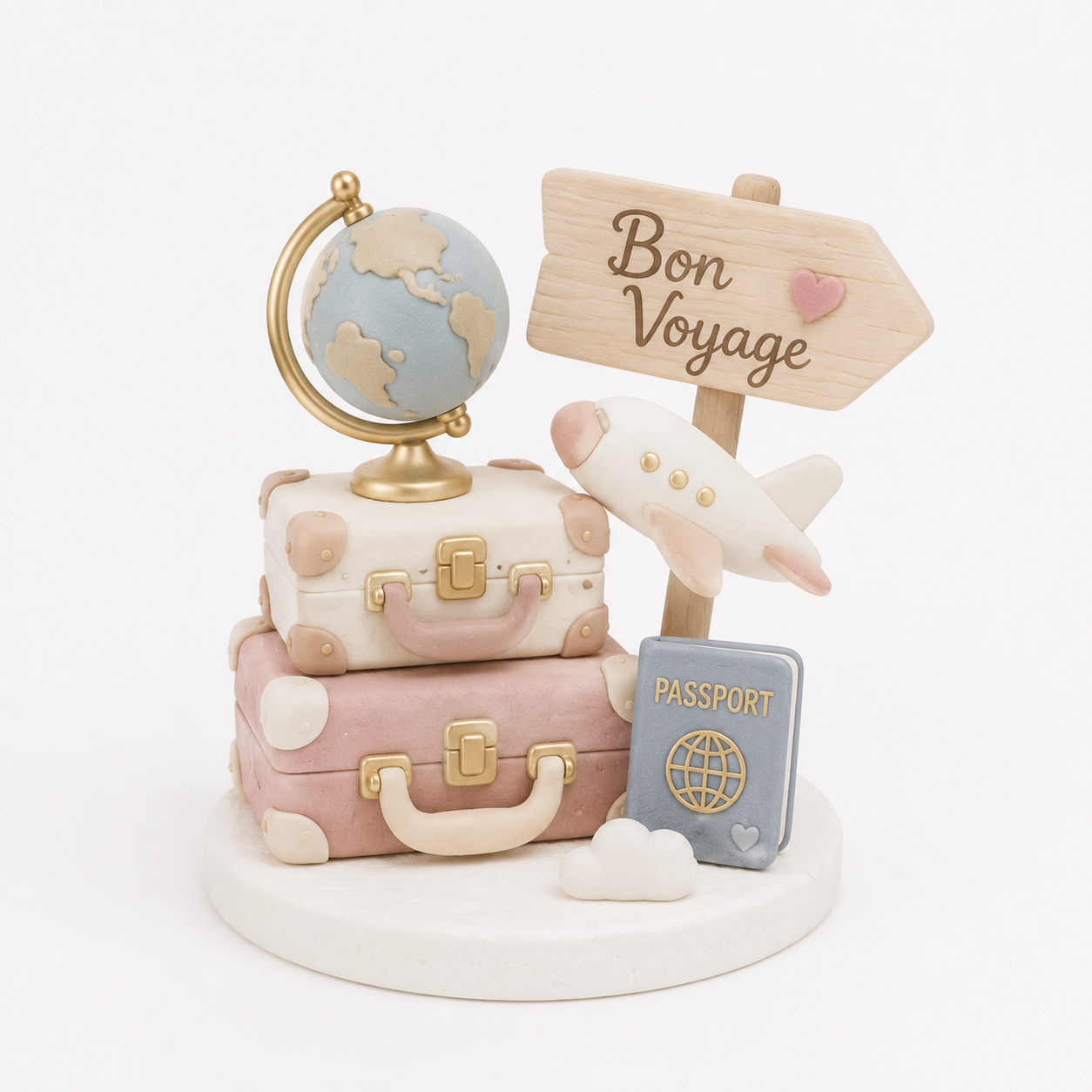 Bon Voyage Suitcase Stack Topper