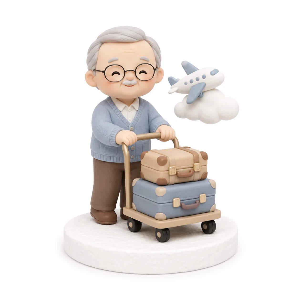Grandpa's Luggage Cart Topper