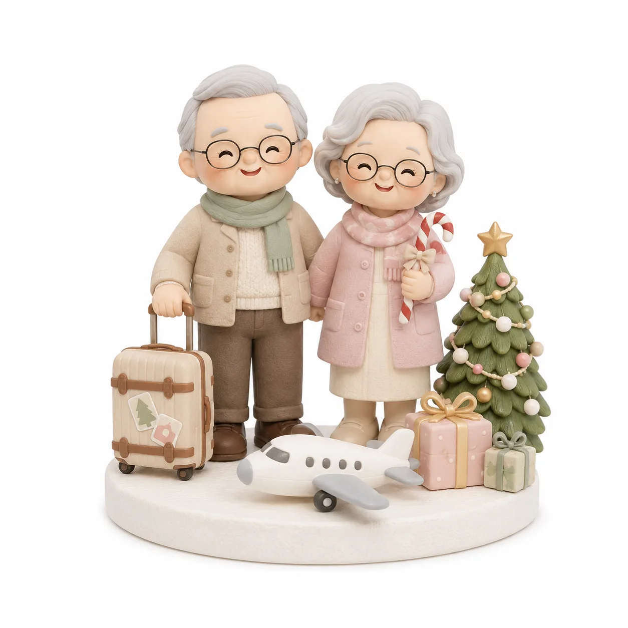 Grandparents' Christmas Travel Topper