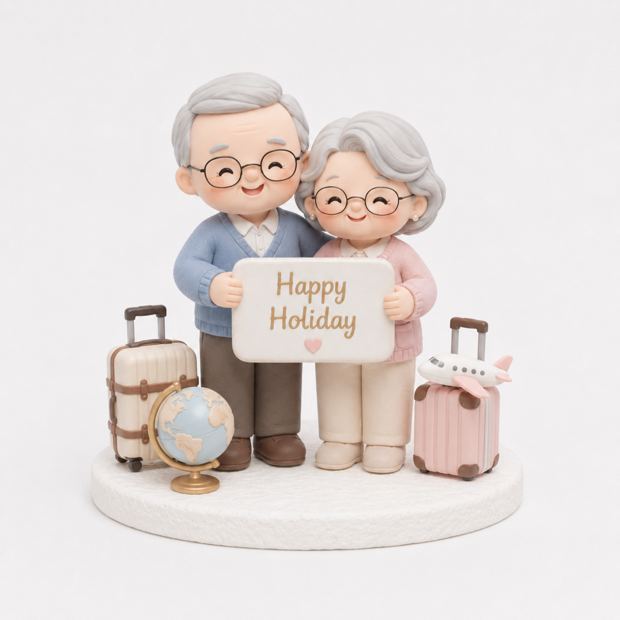 Grandparents Happy Holiday Sign Topper