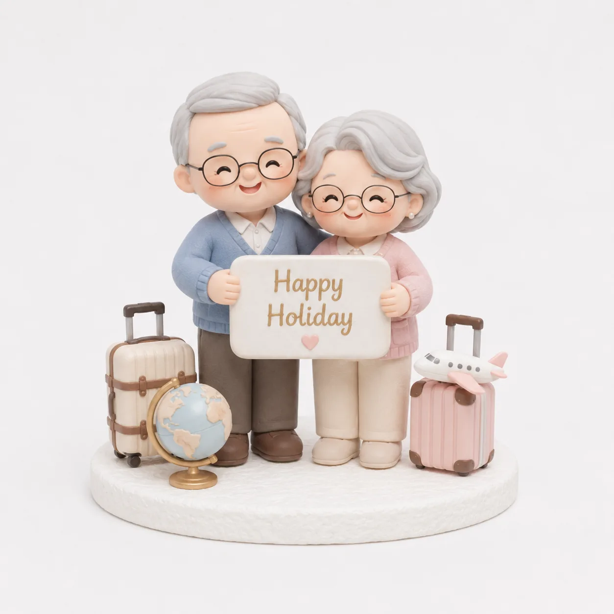 Grandparents Happy Holiday Sign Topper