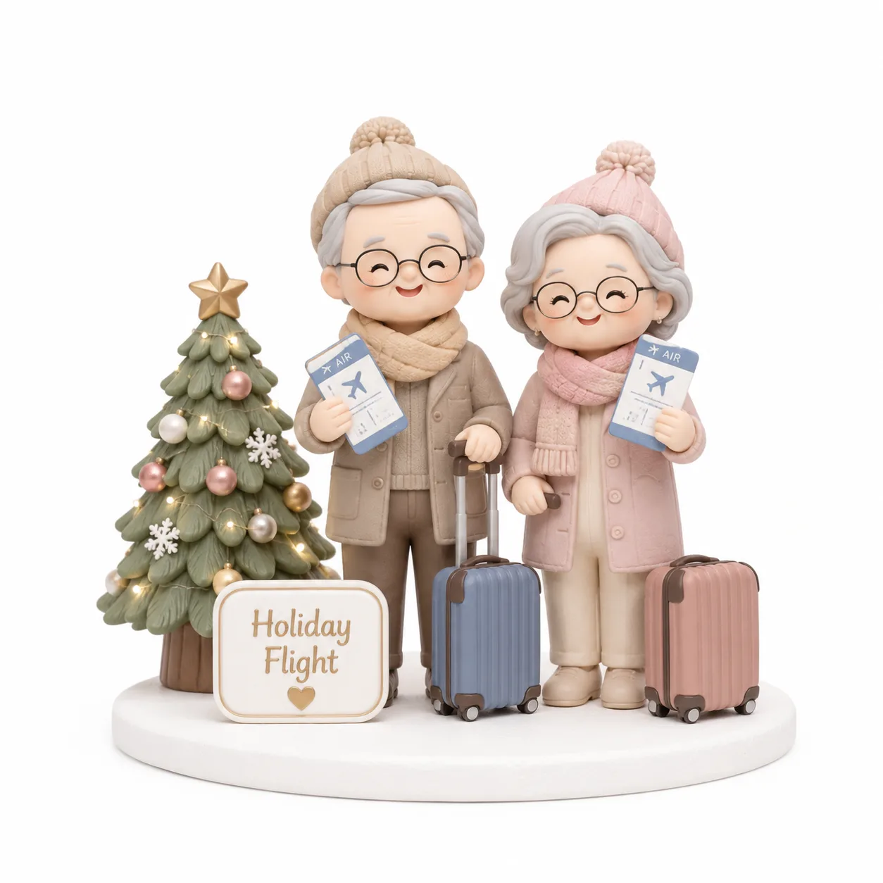 Grandparents Holiday Flight Topper