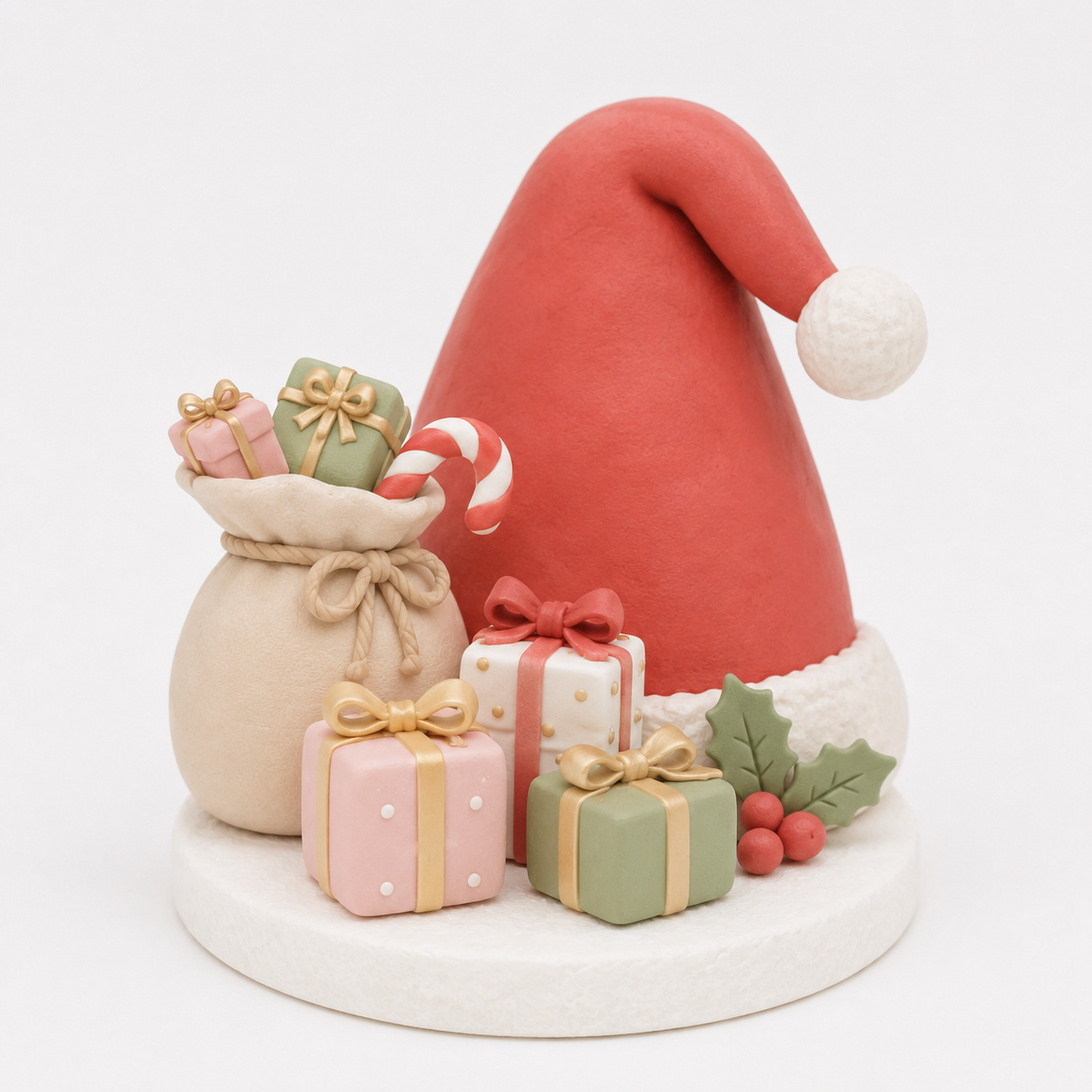 Santa Hat & Gift Sack Topper