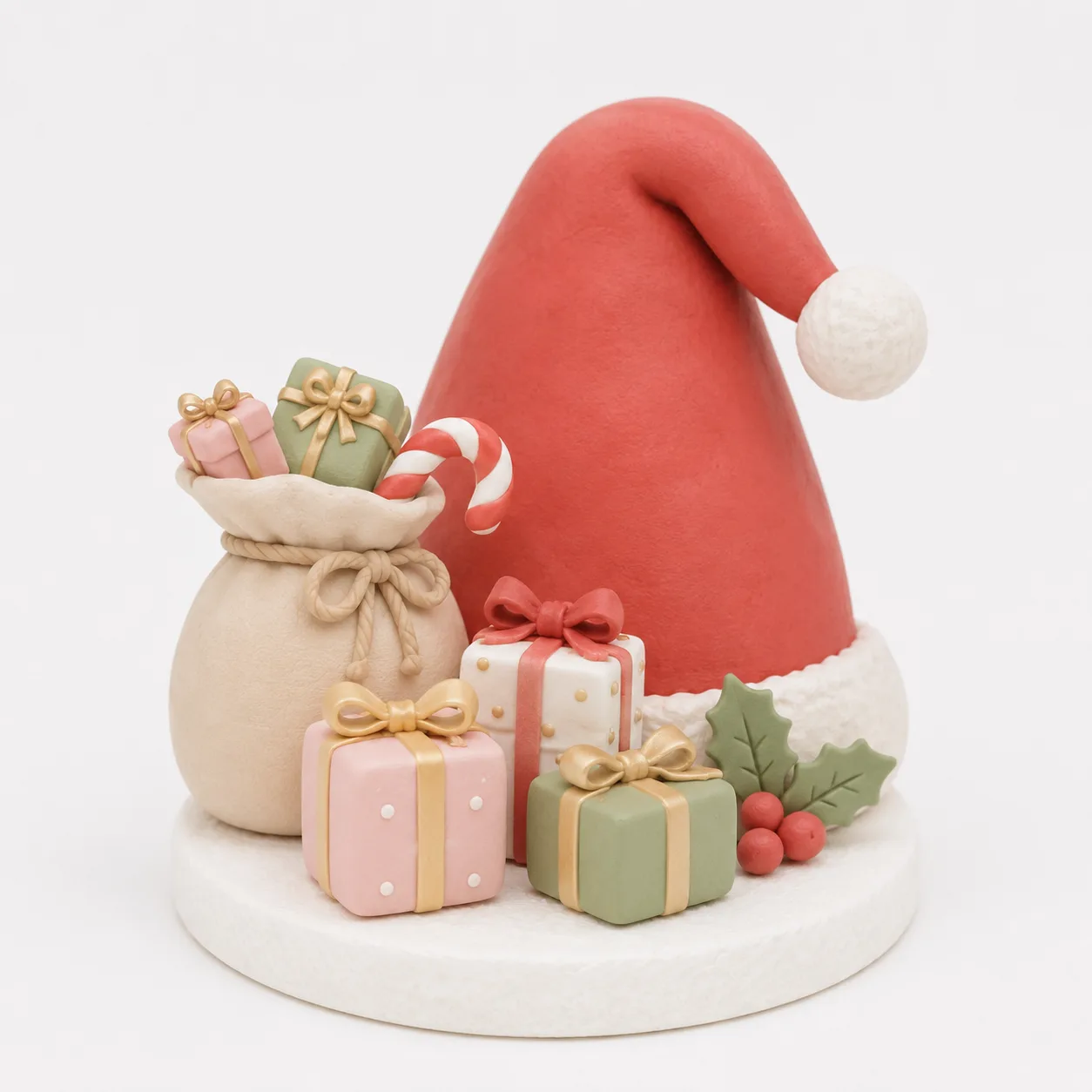 Santa Hat & Gift Sack Topper