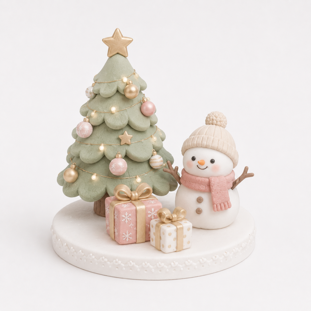 Snowman & Christmas Tree Topper