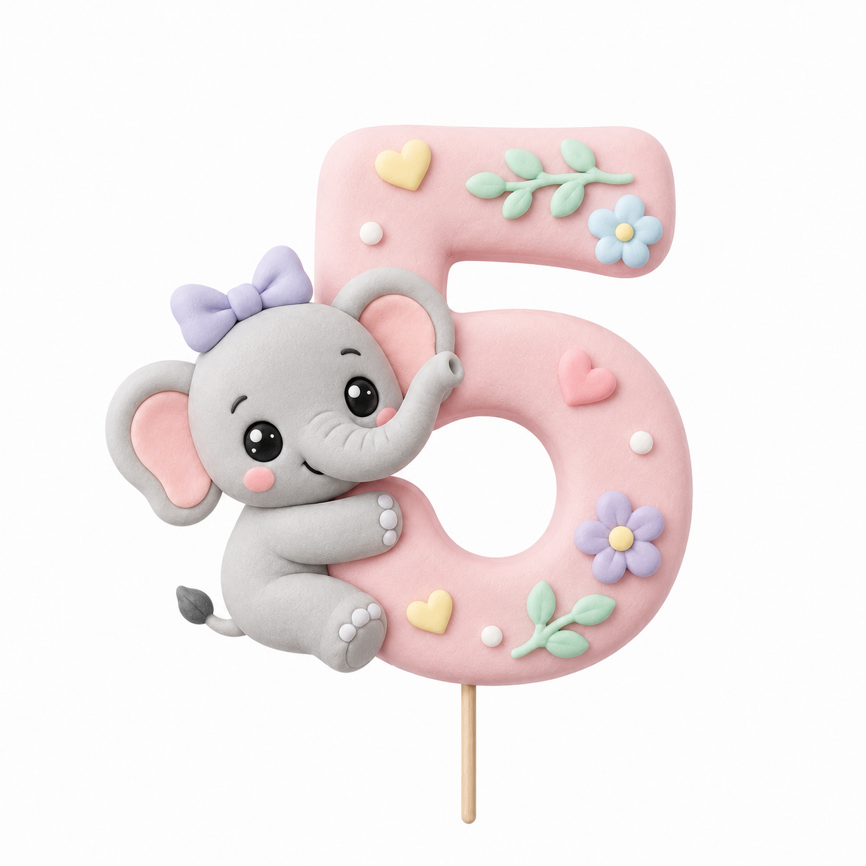 Elephant Number 5 Topper