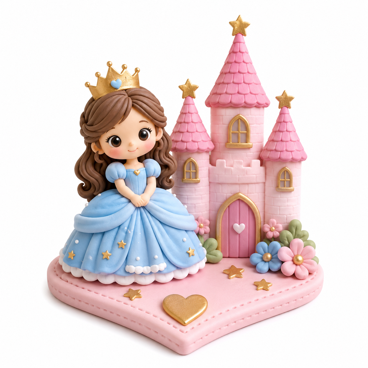 Blue Ball Gown Princess Topper