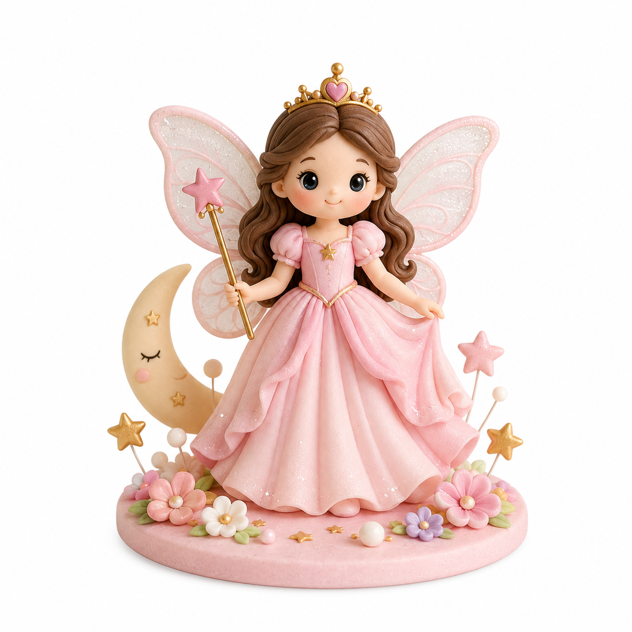 Pink Fairy Wand Topper