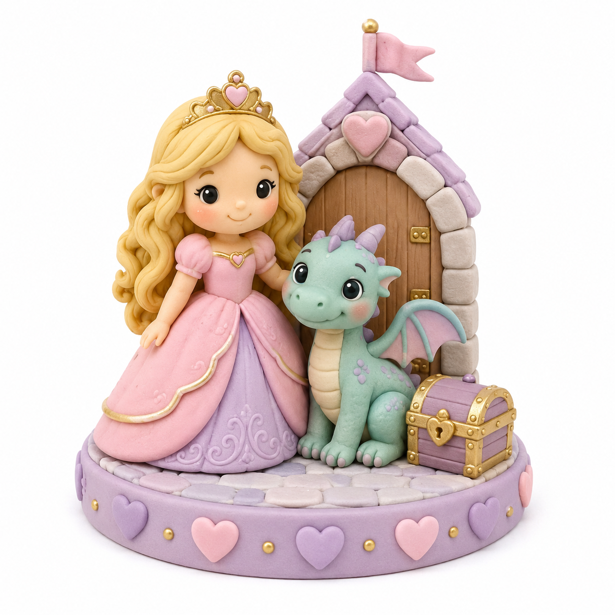 Princess & Baby Dragon Topper