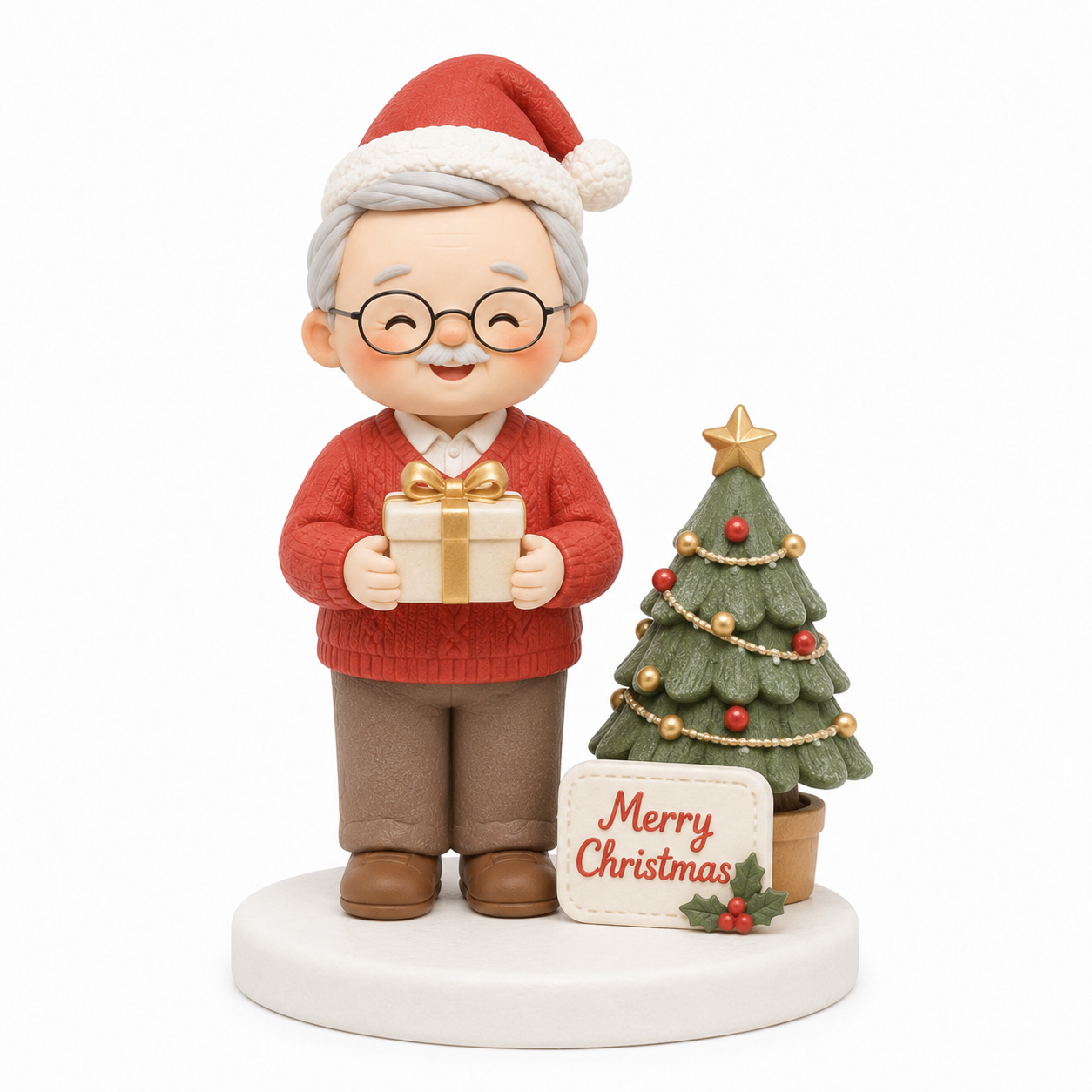 Grandpa's Merry Christmas Topper