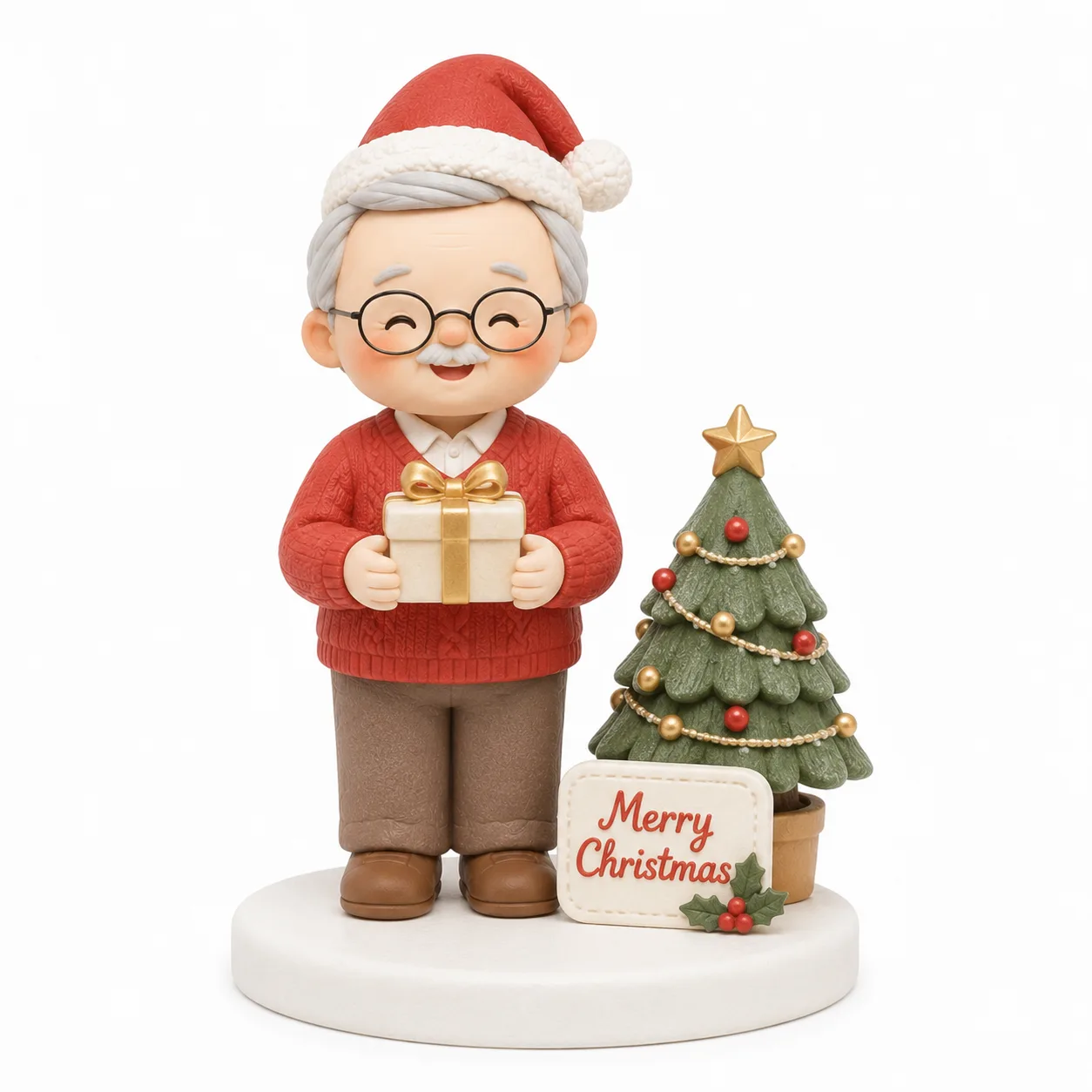 Grandpa's Merry Christmas Topper